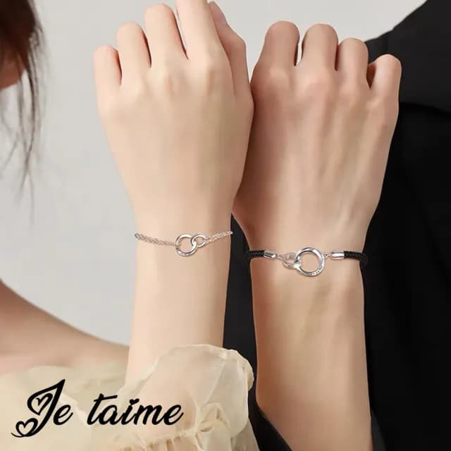 【情深】Je taime 莫比烏斯情侶手環(氣質情侶/情人節/聖誕節/紀念日/禮物)