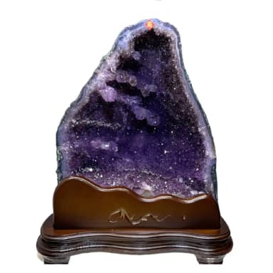 【恬芯晶品】11.8kg精選巴西紫水晶洞新居財位擺設XA78(紫鈦晶晶洞開運招財招貴人開業財位新春禮物)