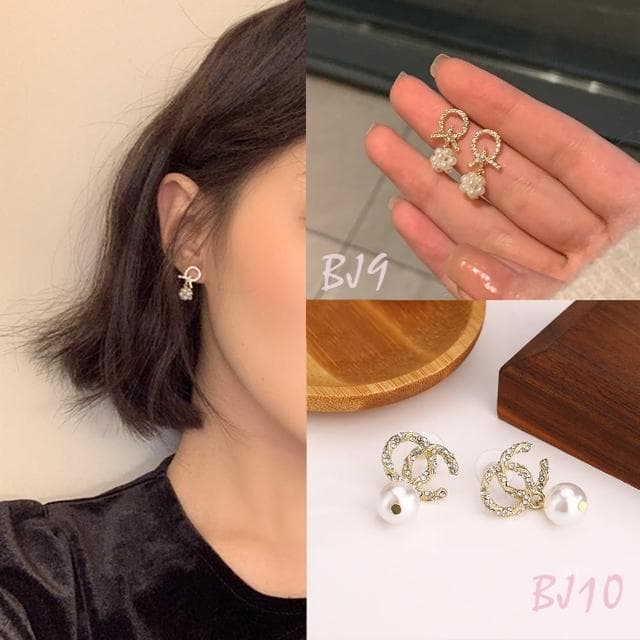 【Golicc】耳環 絕美珍珠 輕奢經典款(母親節 生日 情人節 飾品 耳釘 耳飾 耳墜 禮物)