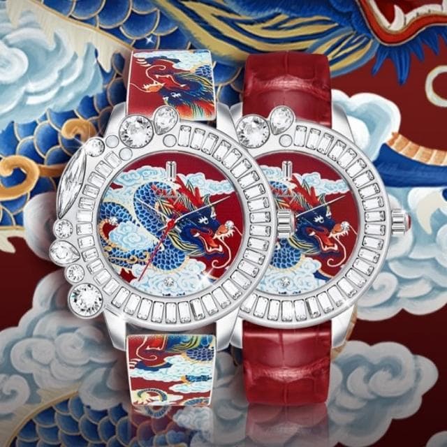 【Galtiscopio 迦堤】GRACEFUL DRAGON 龍玥系列 限量 時尚腕錶 / 42mm 母親節 禮物 推薦(DRSS001BURRS)