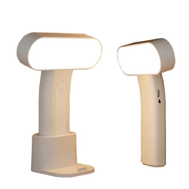 【Kyhome】T28便攜式LED閱讀檯燈 可立可掛 學習護眼桌燈 三擋色溫 床頭小夜燈 交換禮物