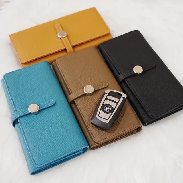 【MoonDy】錢包 生日禮物 送禮 長夾 女生長夾 男生長夾 卡夾 票卡夾 錢包男 牛皮