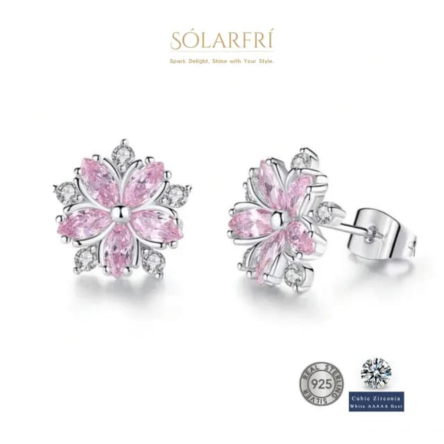 【SOLARFRi】銀針耳環｜閃耀輕奢小眾款親膚低敏 附品牌禮盒包裝(閨蜜情人女友母親老婆禮物)