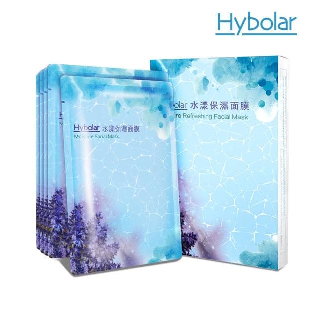 【Hybolar】水漾保濕面膜28ml/5片盒裝(溫和修護精華水潤清爽毛孔調理補水舒緩臉部保養敏感肌適用交換禮物)