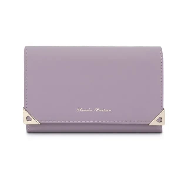 【MoodRiver】氣質款 錢包 女生 中夾 三折 皮夾 女夾 零錢包 卡夾 多色可選