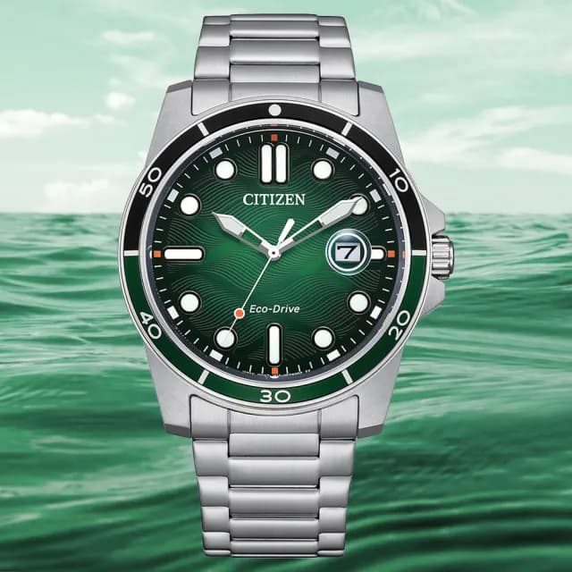 【CITIZEN 星辰】GENTS 光動能 浪紋錶盤 男錶 手錶 父親節 送禮 推薦(AW1811-82X)