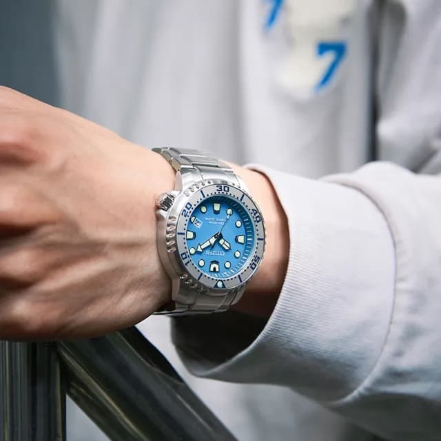 【CITIZEN 星辰】PROMASTER系列 Marine 光動能潛水腕錶 父親節 禮物 送禮 推薦(BN0165-55L)
