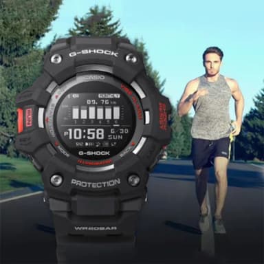 【CASIO 卡西歐】G-SHOCK G-SQUAD 智能藍牙多功能運動電子錶 送禮 禮物 推薦(GBD-100-1)