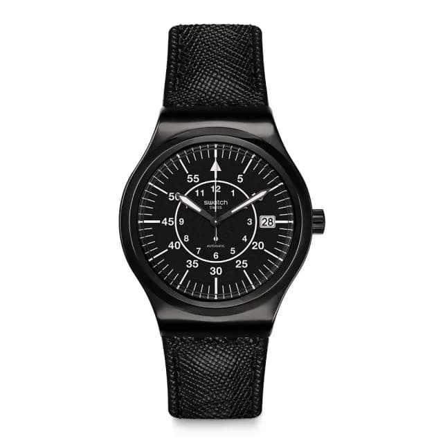 【SWATCH】SISTEM SLATE 金屬機械手錶/男錶/女錶/瑞士製造 YIB400(42mm)