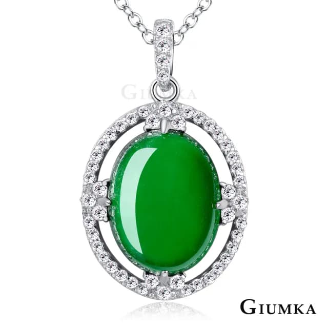 【GIUMKA】項鍊．半寶翡翠玉(母親節禮物)