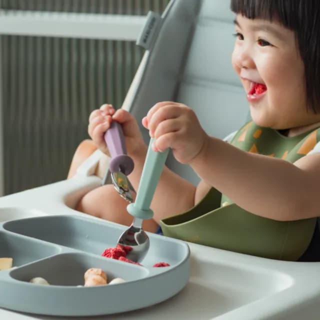 【MEROWARE】NANA好好拿不銹鋼學習餐具組(好用/好拿/好洗/可高溫消毒)
