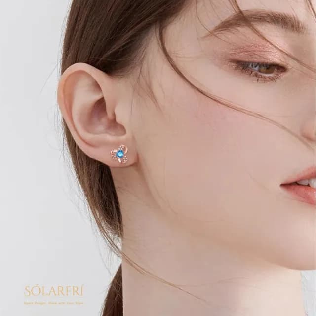 【SOLARFRi】銀針耳環｜閃耀輕奢小眾款親膚低敏 附品牌禮盒包裝(閨蜜情人女友母親老婆禮物)