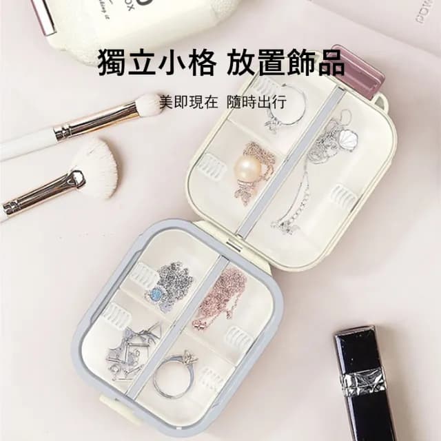 【Londee】旅行便攜式密封7格藥盒 藥品藥物收納盒 交換禮物(密封盒 分裝藥盒 隨身藥盒 防塵防潮)