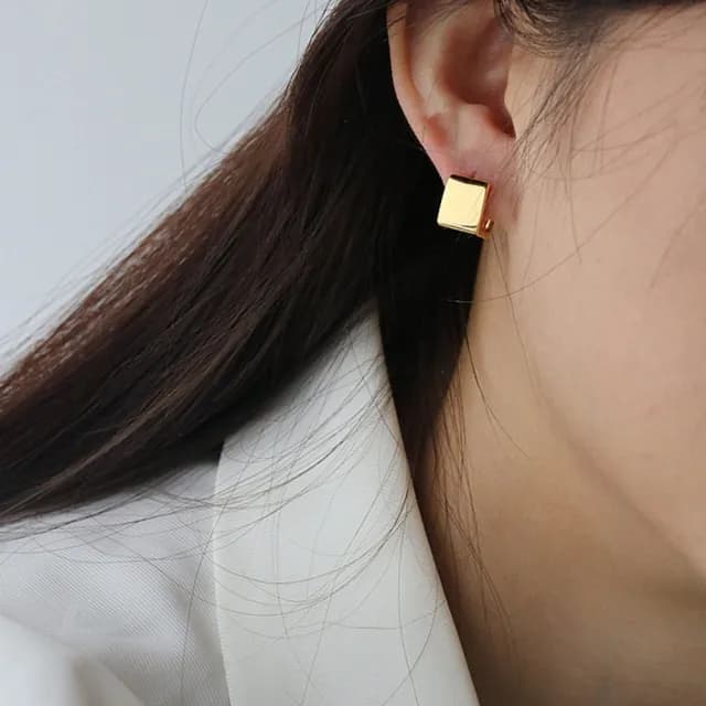 【KT DADA】包包 易扣耳環 情人節禮物 女孩生日禮物 女友禮物 s925純銀耳扣 耳環 圈圈耳環 復古女耳