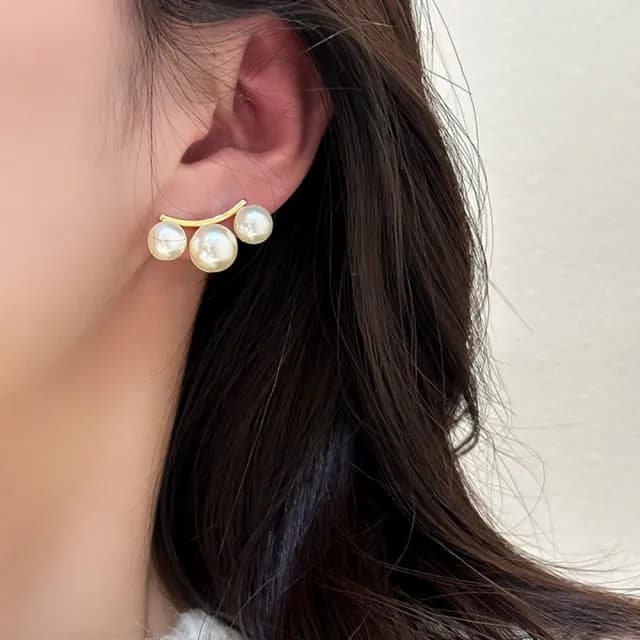 【MoonDy】耳環 珍珠耳環 韓國耳環 日系耳環 小眾耳環 簡約耳環耳環 耳釘 耳飾 氣質耳環