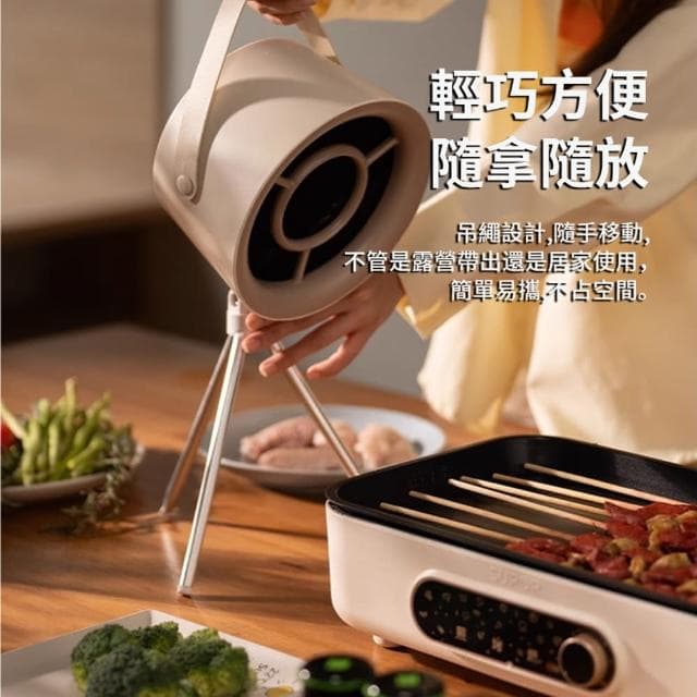 【ANTIAN】戶外小型桌面油煙機 便攜家用抽風機 火鍋燒烤抽風吸煙機 排味排風機(母親節禮物)