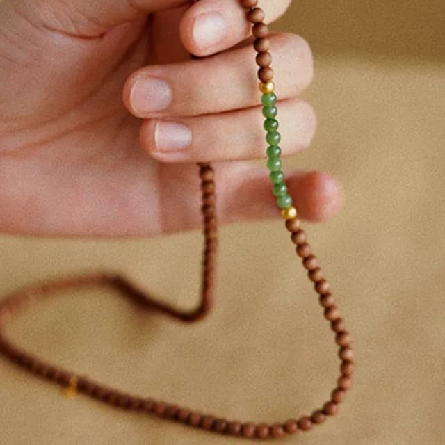 【LEESA】老山檀香手珠 串珠手鍊 玉手鍊 老山檀香開運手鍊 平安手鍊 細手鍊 長輩禮物 和田