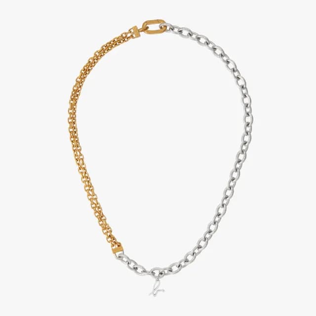 【agnes b.】bijoux Chunky Chain系列雙色項鍊