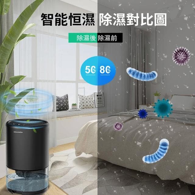 【ANTIAN】家用小型智能節電除濕機 空氣清淨機 回南天防潮抽濕機 吸濕機 空氣除濕神器(母親節禮物)