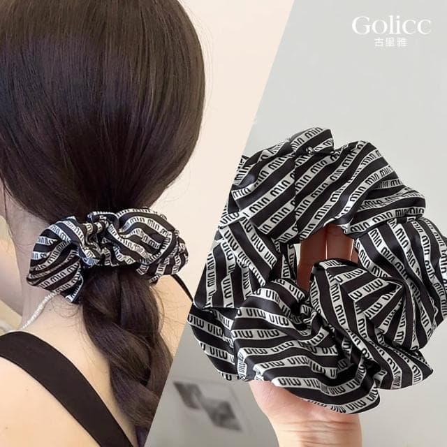 【Golicc】髮圈 氣質百搭 緞面質感 馬尾 大腸髮圈(母親節 生日 情人節 髮飾 頭飾 大腸圈 髮夾 禮物)
