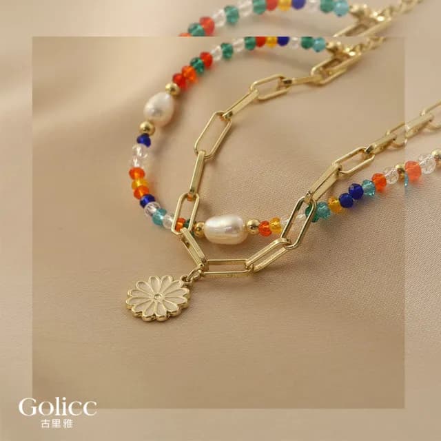 【Golicc】手鍊 波西米亞風 串珠鍊(七夕 情人節 生日 手環 手繩 首飾 飾品 禮物)