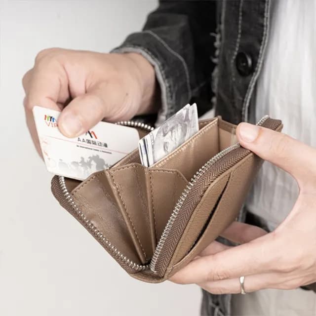 【LEEHER】雙11 零錢包/錢包/牛皮錢包/真皮包包 短夾/皮夾/錢包男/拉鍊零錢包/禮物/包包/卡夾零