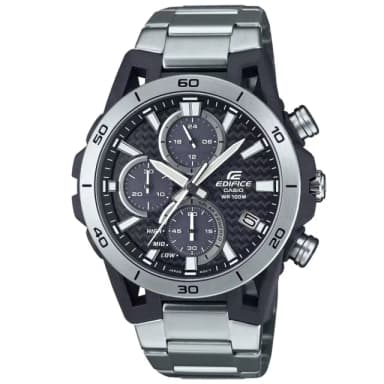 【CASIO 卡西歐】EDIFICE 懸吊設計 賽車太陽能雙顯腕錶 母親節 禮物 推薦(EQS-960D-1AV)