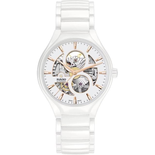 【Rado 雷達表】True Round 真系列開芯鏤空機械腕錶-40mm白送禮推薦(R27115012)