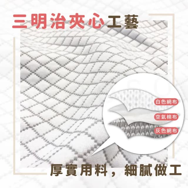 【Beroso 倍麗森】3D空氣棉防鼾護頸紓壓蝶型記憶枕套(枕頭套/專用枕套/母親節禮物)