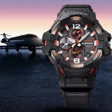 【CASIO 卡西歐】G-SHOCK MASTER OF G 專業航空錶 太陽能藍芽飛行錶 送禮 禮物 推薦(GR-B300-1A4)