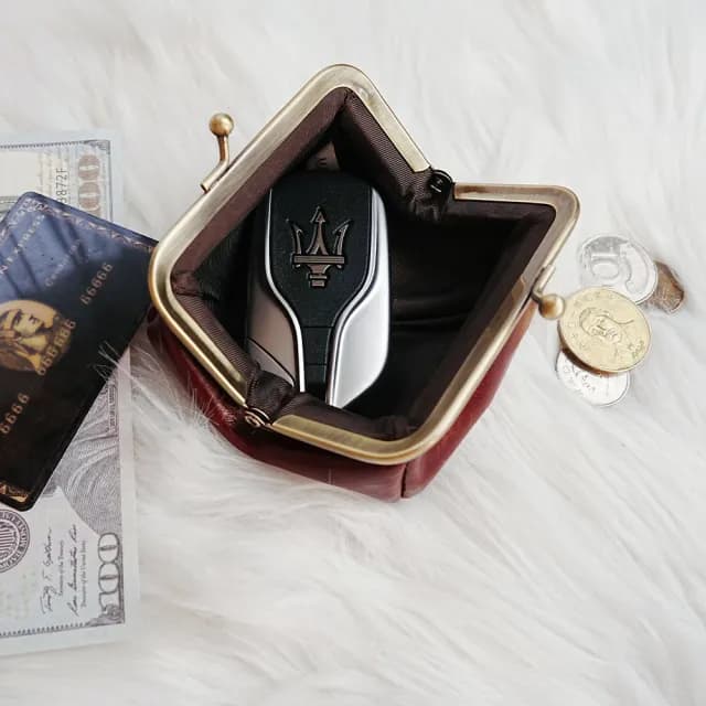 【MoonDy】情人節禮物 包包 零錢包 錢包 牛皮包 小錢包 手工零錢包 真皮包包 零錢包 真皮包包 小錢包 口金