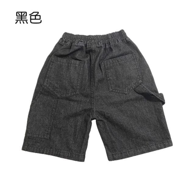 【橘魔法】好搭鬆緊褲頭牛仔短褲(五分褲 短褲 牛仔褲 褲子 男童 兒童 大童 童裝 童褲)