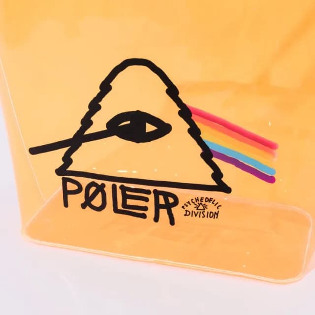 【POLER STUFF】情人節禮物 日本限定 POLER PVC POOL BAG 防水包 托特包 / 輕便袋收納包(橘色)