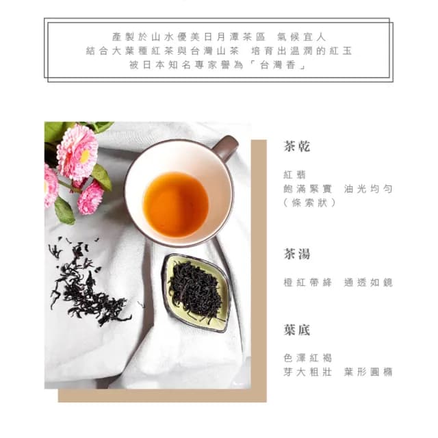 【名池茶業】鎏茗台灣蜜香紅玉禮盒75gx2(共0.25斤)
