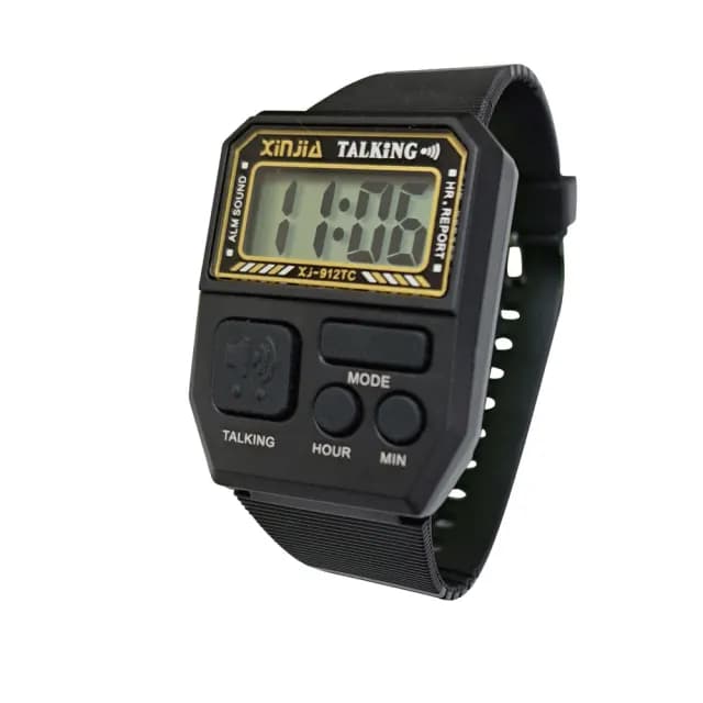 【感恩使者】語音報時手錶-矩形 ZHCN2417 一支入 鬧鐘(視障/盲人/老人手錶 銀髮族 長輩禮物推薦)