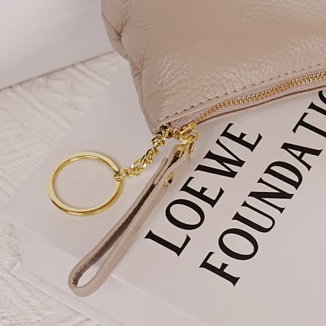 【MoonDy】雙11 包包 牛皮皮包 錢包 拉鍊錢包 零錢包 真皮包包 錢包 牛皮錢包 拉鍊小錢包 零錢