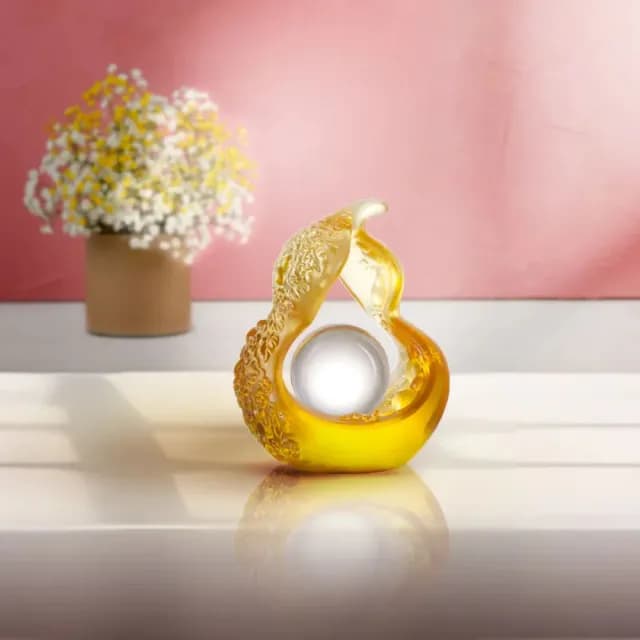 【琉璃工房 LIVING】福祿轉如意 發財/升官/創業/搬家(送禮/琉璃/禮物/水晶/藝術品/擺飾/禮贈/企業)