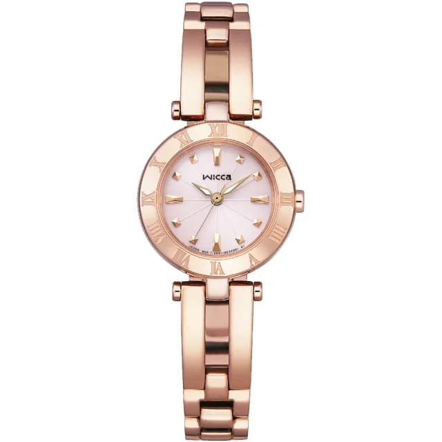 【CITIZEN 星辰】WICCA 公主系列 台灣限定廣告款 太陽能腕錶-24mm(KP2-621-93)