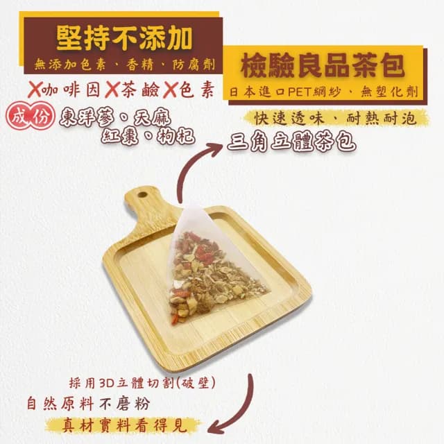 【蔘大王】天麻人蔘聰明茶包X3組（6gX10入/組）(學生讀書茶 精神旺盛 事半功倍 東洋蔘增強體力)