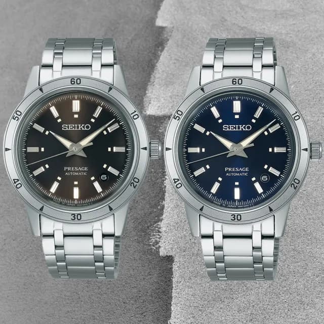 【SEIKO 精工】PRESAGE系列 Style60’s 復古風 機械腕錶 父親節 禮物 送禮 推薦(二款可選)