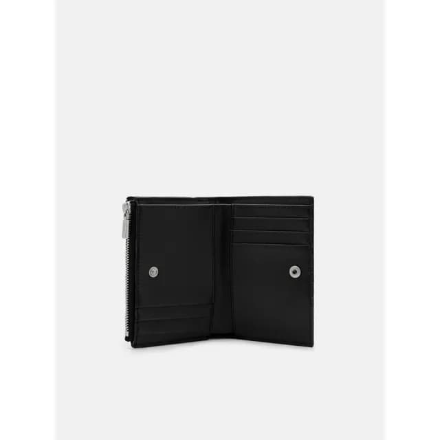 【PEDRO】Icon 真皮摺疊皮夾/卡夾/零錢包-黑色(小CK集團品牌 官方直營 商務必備)