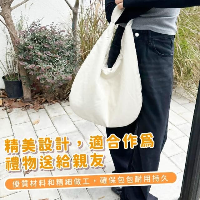 【穿搭配件】母親節禮物 韓版休閒質感尼龍單肩包(側背包 書包 大容量 寬背帶 大提袋 上班族 大