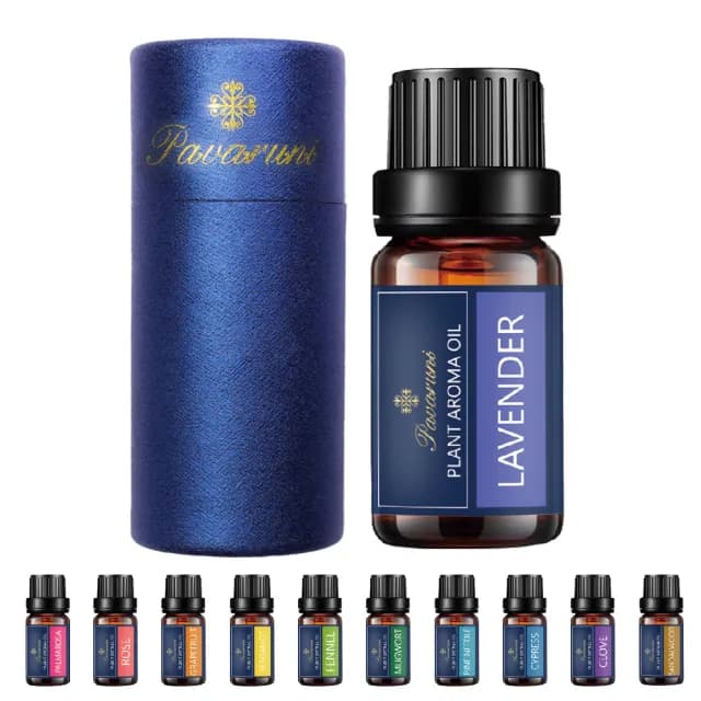 【Pavaruni】美國天然植物精油40香味10ml(香薰 擴香 萃取 薰香機 水氧機 薰衣草 檀香 玫瑰 雪松 白茶 茉莉)