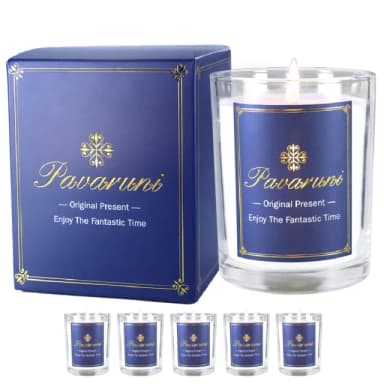 【Pavaruni】美國香氛蠟燭20種香味450g(禮盒大豆蠟植物天然精油花香木質果香生日聖誕交換女友女生情人禮物)