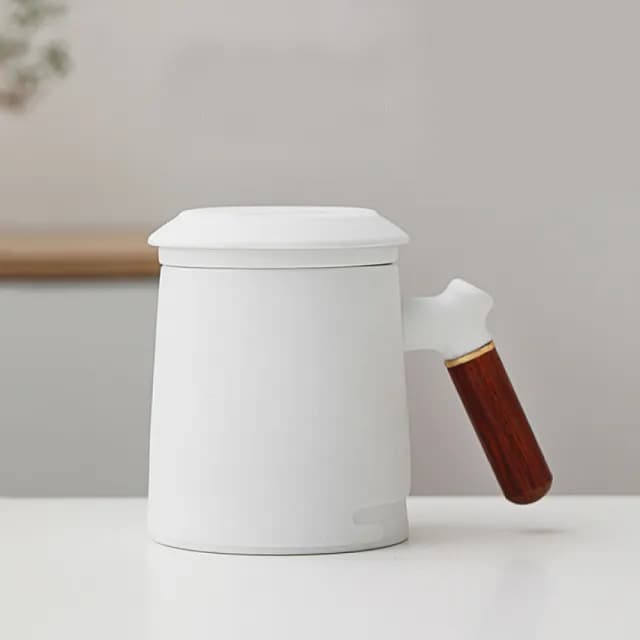 【悅康品家-品悅小物】悅山茶杯-皓月白(泡茶杯 沖茶壺 隨身茶具 辦公室茶杯 獨享杯 旅行茶具)