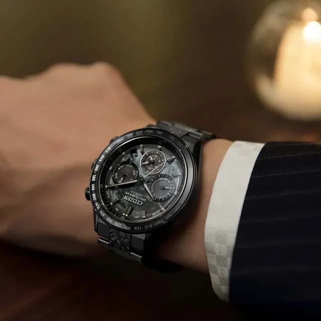 【CITIZEN 星辰】闇月限量 韋禮安配戴款 廣告款 GPS鈦金屬光動能腕錶 畢業禮物 送禮 推薦(CC4065-61Y)
