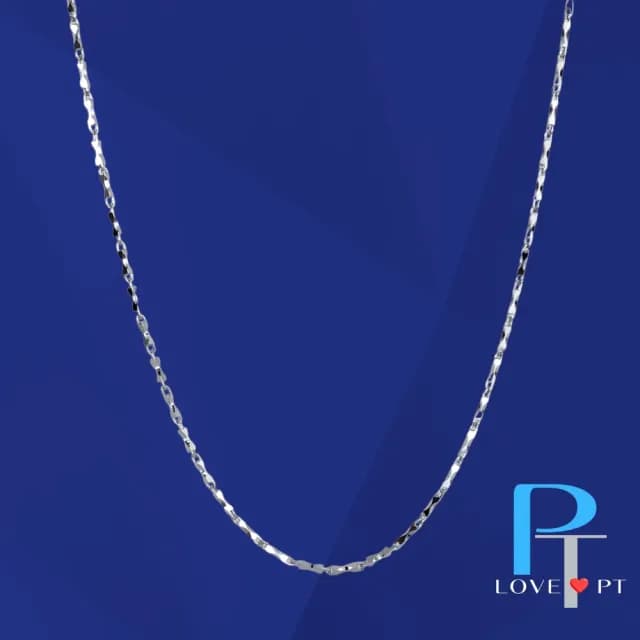 【love pt】日式刻花 白金項鍊 母親節禮物   77購物節(PT950 鉑金項鍊 A231)