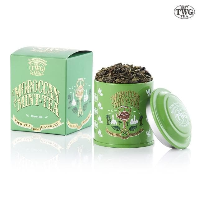 【TWG Tea】純棉茶包迷你茶罐雙享禮物組(皇后茉莉綠茶 15包/盒+迷你茶罐口味任選20g/罐)