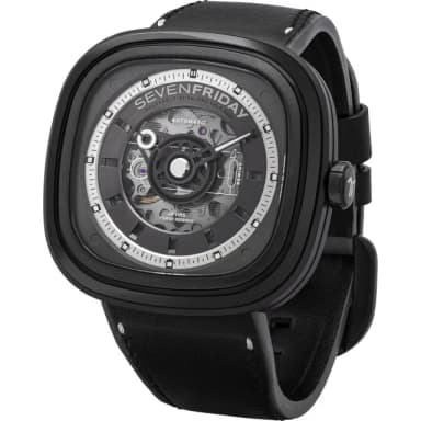 【SEVENFRIDAY】限定發行版超酷黑 T系列機械錶-45mm 送禮 禮物 推薦(T1/04)
