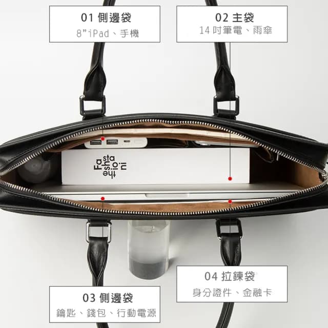 【BONum 博紐】父親節禮物 高階經理人真皮防盜公事包(真皮包包 真皮 公事包 型男 老公 主管 業務 筆電